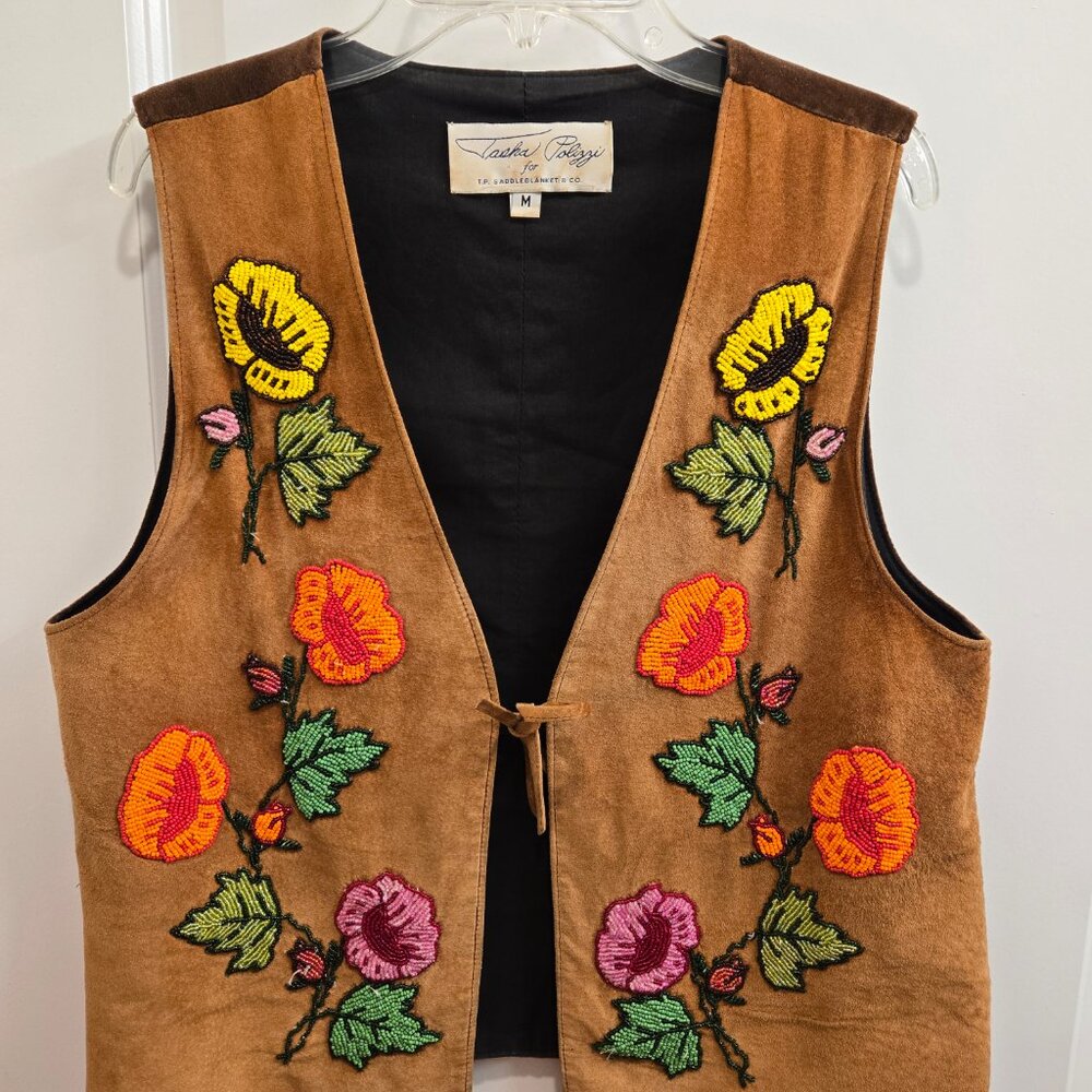 Rare Vintage Tasha Polizzi Beaded Vest - Picture 4 of 6